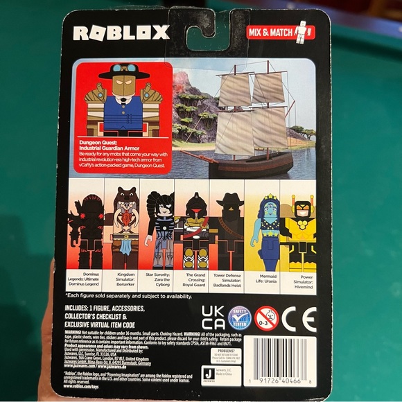 Roblox “Dungeon Quest-Industrial Guardian Armor” Figure is Brand New ! - Picture 7 of 7